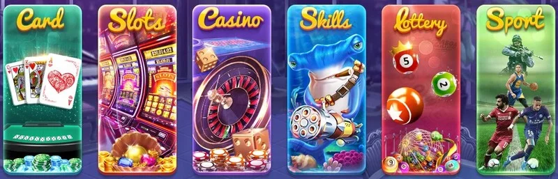 Danh mục trò chơi G365: card, slots, game bàn, kỹ năng, xổ số, thể thao